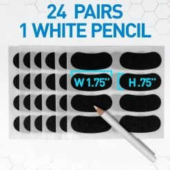 Franklin Eye Black Stickers - Black -Franklin Outlet Store 11392s11 phase4 dims