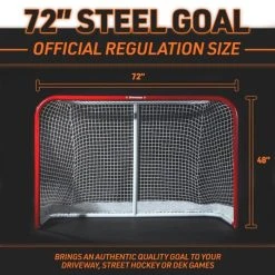 Franklin Championship Steel Street Hockey Roller Goal -Franklin Outlet Store 12382f4x phase2 dims