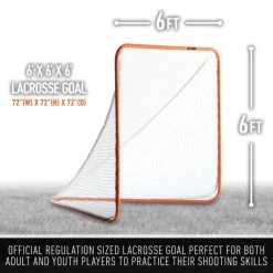 Franklin Lacrosse Goal - 6' X 6' -Franklin Outlet Store 12701x phase2 dims 1