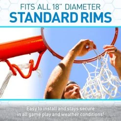 Franklin White Basketball Net 12 Loop -Franklin Outlet Store 1640 phase4 detail2