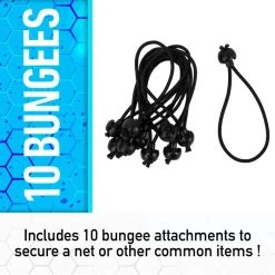 Franklin Replacement Soccer Rebounder/Goal Bungee Set - 10 Pieces -Franklin Outlet Store 30136xm phase1 detail2