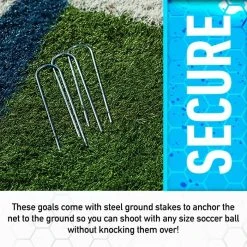 Franklin Pop-Up Soccer Goal Set - 2 Goals - 6' X 4' -Franklin Outlet Store 30144x phase2 detail4