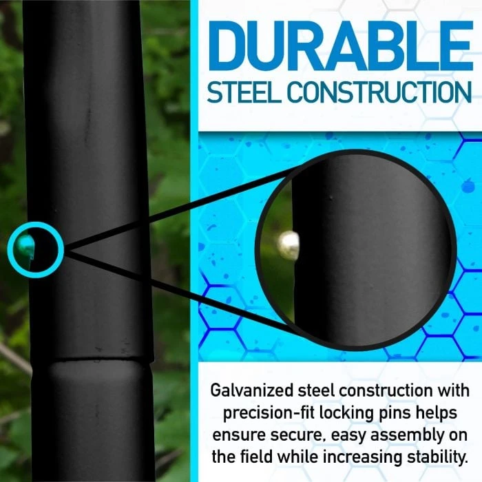 Franklin Heavy Duty Steel Soccer Rebounder With Ground Stakes - 12' X 6' 3 Franklin Heavy Duty Steel Soccer Rebounder With Ground Stakes - 12' X 6' - Image 3