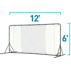 Franklin Heavy Duty Steel Soccer Rebounder With Ground Stakes - 12' X 6' 13 Franklin Heavy Duty Steel Soccer Rebounder With Ground Stakes - 12' X 6' -Franklin Outlet Store 30150x phase1 dims