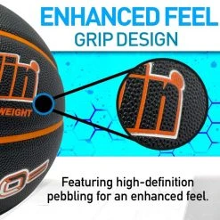 Franklin 5000 Indoor Basketball - Black/Orange - Women's Official -Franklin Outlet Store 32048z phase1 detail2