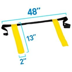 Franklin 10 Player Flag Football Set With Playbook Mini Ball -Franklin Outlet Store 33024 phase4 dims
