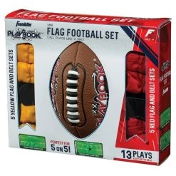 Franklin 10 Player Flag Football Set With Playbook Mini Ball -Franklin Outlet Store 33024 phase4 pkg