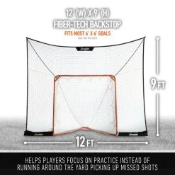 Franklin Lacrosse Goal Backstop Net -Franklin Outlet Store 49000x phase3 dims
