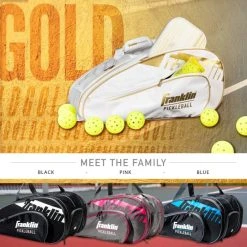 Franklin Pro Series Pickleball Bag - White/ Gold -Franklin Outlet Store 52883c4 phase1 detail7