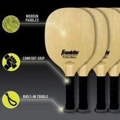 Franklin Offical Size Pickleball Net & Paddle Set - 4 Pack -Franklin Outlet Store 52966x phase1 detail7