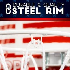 Franklin Pro Hoops Over-The-Door Basketball Set - Red White & Blue -Franklin Outlet Store 54721x phase1 detail3