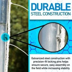 Franklin Premier Steel Soccer Goal - Stakes Included - 10' X 5' -Franklin Outlet Store 5650 phase5 detail1