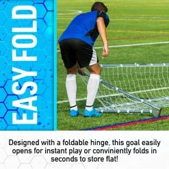 Franklin Premier Steel Soccer Goal - Stakes Included - 10' X 5' -Franklin Outlet Store 5650 phase5 detail2