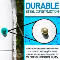 Franklin Competition Steel Soccer Goal - 6' X 4' -Franklin Outlet Store 5660x phase1 detail1