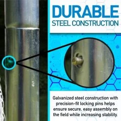 Franklin Premier Steel Soccer Goal - Stakes Included - 12' X 6' -Franklin Outlet Store 5680 phase5 detail1