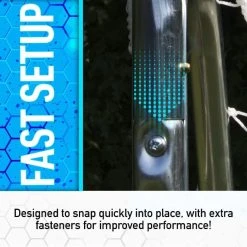 Franklin Premier Steel Soccer Goal - Stakes Included - 12' X 6' -Franklin Outlet Store 5680 phase5 detail2