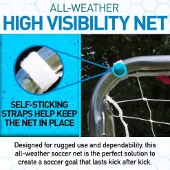 Franklin Premier Steel Soccer Goal - Stakes Included - 12' X 6' -Franklin Outlet Store 5680 phase5 detail3