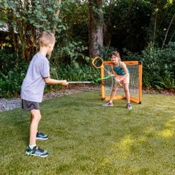 Franklin Youth Lacrosse Set - Insta-Set Goal And Sticks -Franklin Outlet Store 60015 phase2 action3