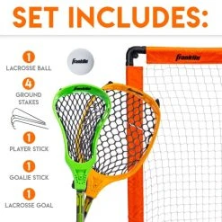 Franklin Youth Lacrosse Set - Insta-Set Goal And Sticks -Franklin Outlet Store 60015 phase2 wib 1