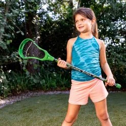 Franklin 32" Youth Lacrosse 2 Stick And Ball Set - Green -Franklin Outlet Store 60018c1 phase5 action3