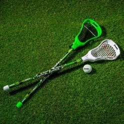 Franklin 32" Youth Lacrosse 2 Stick And Ball Set - Green -Franklin Outlet Store 60018c1 phase5 detail5