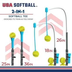 Franklin USA Softball 2-In-1 Grow-With-Me Batting Tee -Franklin Outlet Store 64219x phase1 detail