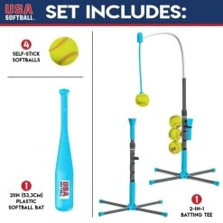Franklin USA Softball 2-In-1 Grow-With-Me Batting Tee -Franklin Outlet Store 64219x phase1 wib