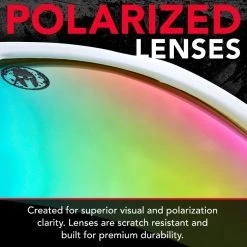 Franklin Spartan Pro Sunglasses - White/Rainbow -Franklin Outlet Store 90545c1s75 phase1 detail