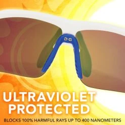 Franklin Spartan Pro Sunglasses - White/Rainbow -Franklin Outlet Store 90545c1s75 phase1 detail3