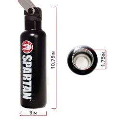 Franklin Stainless Steel H2O Sport Bottle -Franklin Outlet Store 91506s75 phase1 dims 1