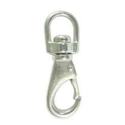 Blueline Stainless Snap Hook Swivel Eye 65mm