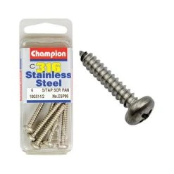 Champion Self Tapping Pan Head Screws 10g X 1/2
