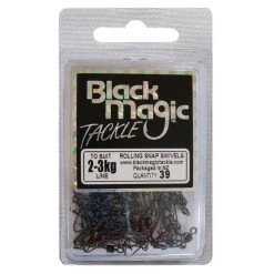 Black Magic Rolling Snap Swivel 39 Pack