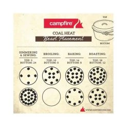 Campfire Pre Seasoned Cast Iron Camp Oven 2 Quart