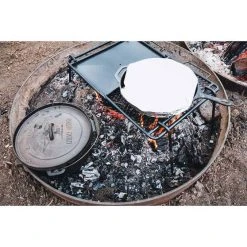 Campfire Pre Seasoned Cast Iron Camp Oven 9 Quart -Franklin Outlet Store BCF 213608 10 hi res