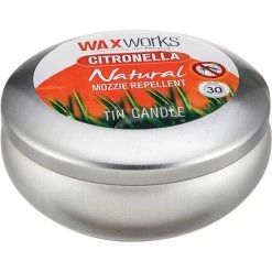 Waxworks Citronella Candle Tin Large