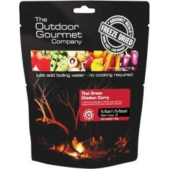 Outdoor Gourmet Company Thai Green Curry Chicken Freeze Dried Food 2 Serves