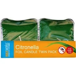 Waxworks Foil Citronella Candle 2 Pack