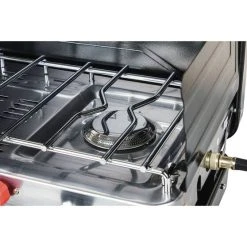 Wanderer LPG Portable Stove With Grill 2 Burner -Franklin Outlet Store BCF 388507 02 hi res