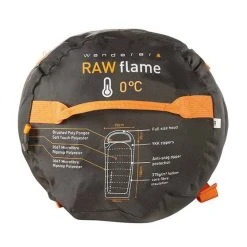Wanderer Youth RawFlame 0C Hooded Sleeping Bag Grey / Orange -Franklin Outlet Store BCF 521084 05 greyorange hi res