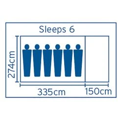 Coleman Excursion Instant Up Tent 6 Person -Franklin Outlet Store BCF 521167 02 hi res