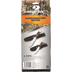 Mossy Oak Leather Handle Knives 2 Pack -Franklin Outlet Store BCF 542783 04 hi res