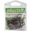 Mustad Barrel Black Inter Lock Swivel