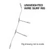 Pryml Unweighted Wire Surf Rig