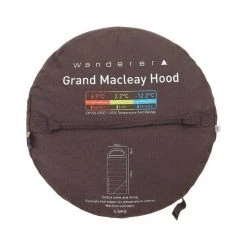 Wanderer Grand Macleay +6.9C Cotton Hooded Sleeping Bag -Franklin Outlet Store BCF 582094 05 hi res