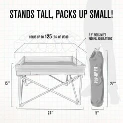 Fireside Portable Popup Fire Pit -Franklin Outlet Store BCF 589727 12 hi res