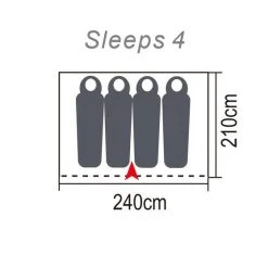 Wanderer Jak And Jill Dome Tent 4 Person