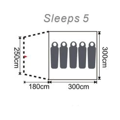 Wanderer Extreme Heavy Duty Touring Tent 5 Person