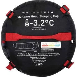 Wanderer LiteFlame -3.2°C Hooded Sleeping Bag -Franklin Outlet Store BCF 614929 07 hi res