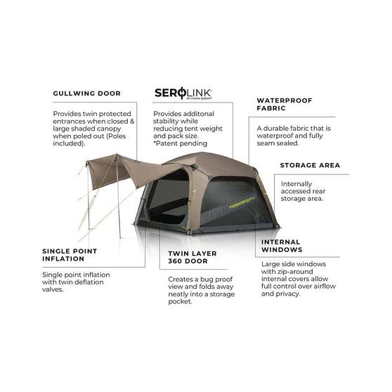 Zempire Pronto 5 V2 Inflatable Air Tent 6 Zempire Pronto 5 V2 Inflatable Air Tent - Image 6